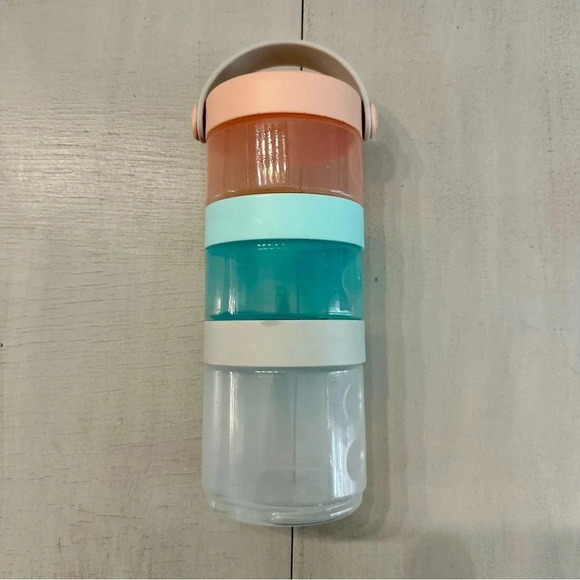 Skip Hop Formula to Food Transparent 3 Twist & Lock Containers Travel Set GUC - Picture 2 of 5